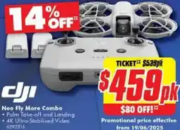 The Good Guys dji Neo Fly More Combo offer