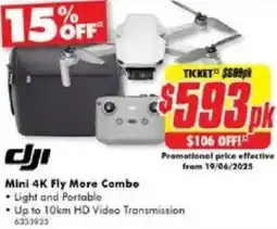 The Good Guys dji Mini 4K Fly More Combo offer