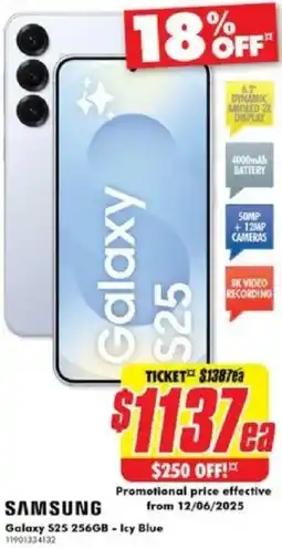 The Good Guys SAMSUNG Galaxy $25 256GB offer