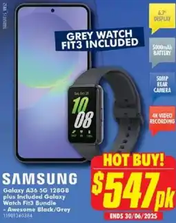 The Good Guys SAMSUNG Galaxy A36 5G 128GB offer