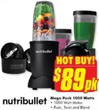 The Good Guys nutribullet Mega Pack 1000 Watts offer