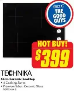 The Good Guys TECHNIKA Ceramic Cooktop offer