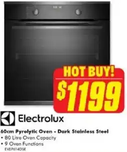 The Good Guys Electrolux Pyrolytic Oven offer