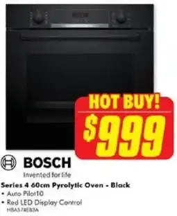 The Good Guys BOSCH Series 4 Pyrolytic Oven offer