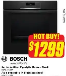 The Good Guys BOSCH Series 6 Pyrolytic Oven offer