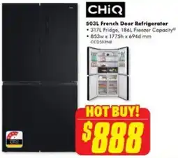 The Good Guys CHIQ French Door Refrigerator offer