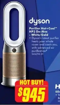 The Good Guys dyson Purifier Hot+Cool™ HP2 De-Nox offer