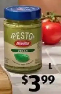 ALDI Barilla Vegan Basilico Pesto offer