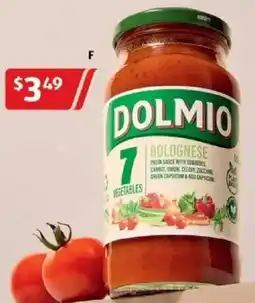 ALDI Dolmio 7 Vegetables Bolognese Pasta Sauce offer