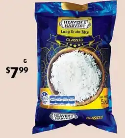 ALDI Heaven's Harvest Long Grain White Rice offer