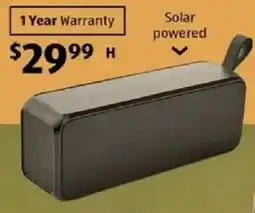 ALDI Solar Powered Speaker offer