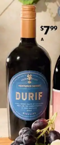 ALDI The Venturer Durif 2023 offer