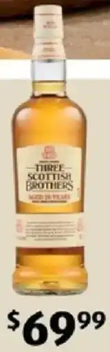 ALDI Three Scottish Brothers Scotch Whisky offer