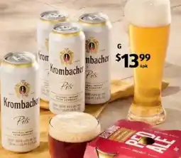 ALDI Krombacher Pils offer