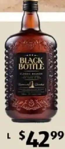ALDI Black Bottle Brandy offer