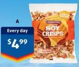 ALDI Forresters Soy Crisps offer