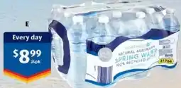 ALDI Northbrook Natural Spring Water offer