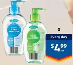 ALDI Tricare Hand Sanitiser offer