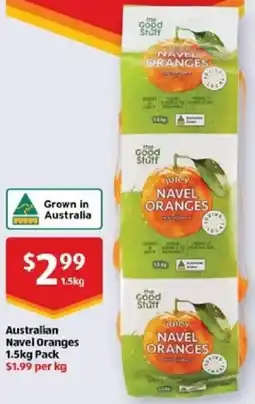 ALDI Australian Navel Oranges offer