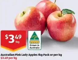 ALDI Australian Pink Lady Apples offer