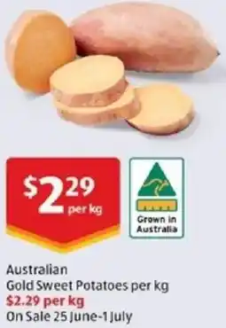 ALDI Australian Gold Sweet Potatoes offer