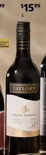 ALDI Taylors Shiraz 2023 offer