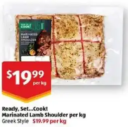 ALDI Ready, Set...Cook! Marinated Lamb Shoulder offer