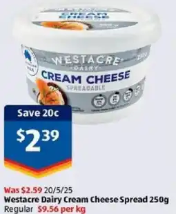 ALDI Westacre Dairy Cream Cheese Spread offer