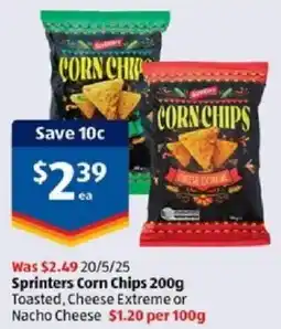 ALDI Sprinters Corn Chips offer