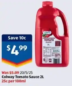 ALDI Colway Tomato Sauce offer