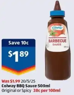 ALDI Colway BBQ Sauce offer