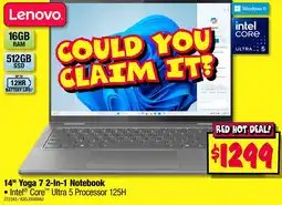 JB Hi-Fi Lenovo 14" Yoga 7 2-In-1 Notebook offer