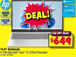 JB Hi-Fi hp 15.6" Notebook offer