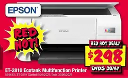 JB Hi-Fi EPSON ET-2810 Ecotank Multifunction Printer offer