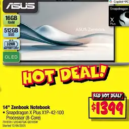 JB Hi-Fi ASUS 14" Zenbook Notebook offer
