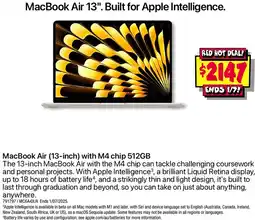JB Hi-Fi MacBook Air (13-inch) with M4 chip 512GB offer