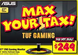 JB Hi-Fi ASUS 27" FHD Gaming Monitor offer