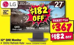 JB Hi-Fi LG 32" QHD Monitor offer