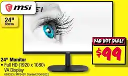 JB Hi-Fi msil 24" Monitor offer