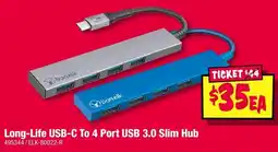 JB Hi-Fi Long-Life USB-C To 4 Port USB 3.0 Slim Hub offer