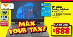 JB Hi-Fi 15" Victus Gaming Notebook offer