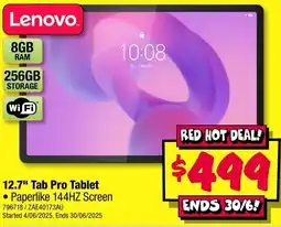 JB Hi-Fi Lenovo 12.7" Tab Pro Tablet offer