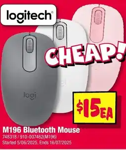 JB Hi-Fi logitech M196 Bluetooth Mouse offer