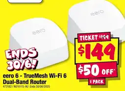 JB Hi-Fi eero 6-TrueMesh Wi-Fi 6 Dual-Band Router offer