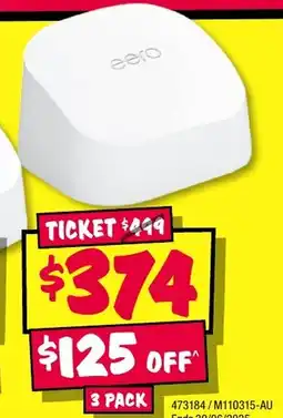 JB Hi-Fi eero 6-TrueMesh Wi-Fi 6 Dual-Band Router offer