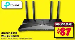 JB Hi-Fi tp-link Archer AX10 Wi-Fi 6 Router offer