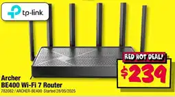 JB Hi-Fi tp-link Archer BE400 Wi-Fi 7 Router offer