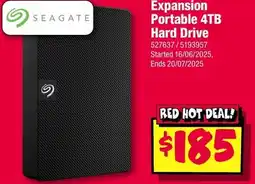 JB Hi-Fi SEAGATE Expansion Portable 4TB Hard Drive offer