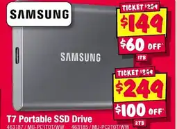 JB Hi-Fi SAMSUNG T7 Portable SSD Drive offer