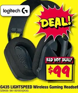 JB Hi-Fi logitech G435 LIGHTSPEED Wireless Gaming Headset offer